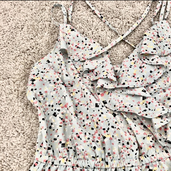 BCBGeneration Confetti ruffle trim strapy dress - Picture 7 of 8